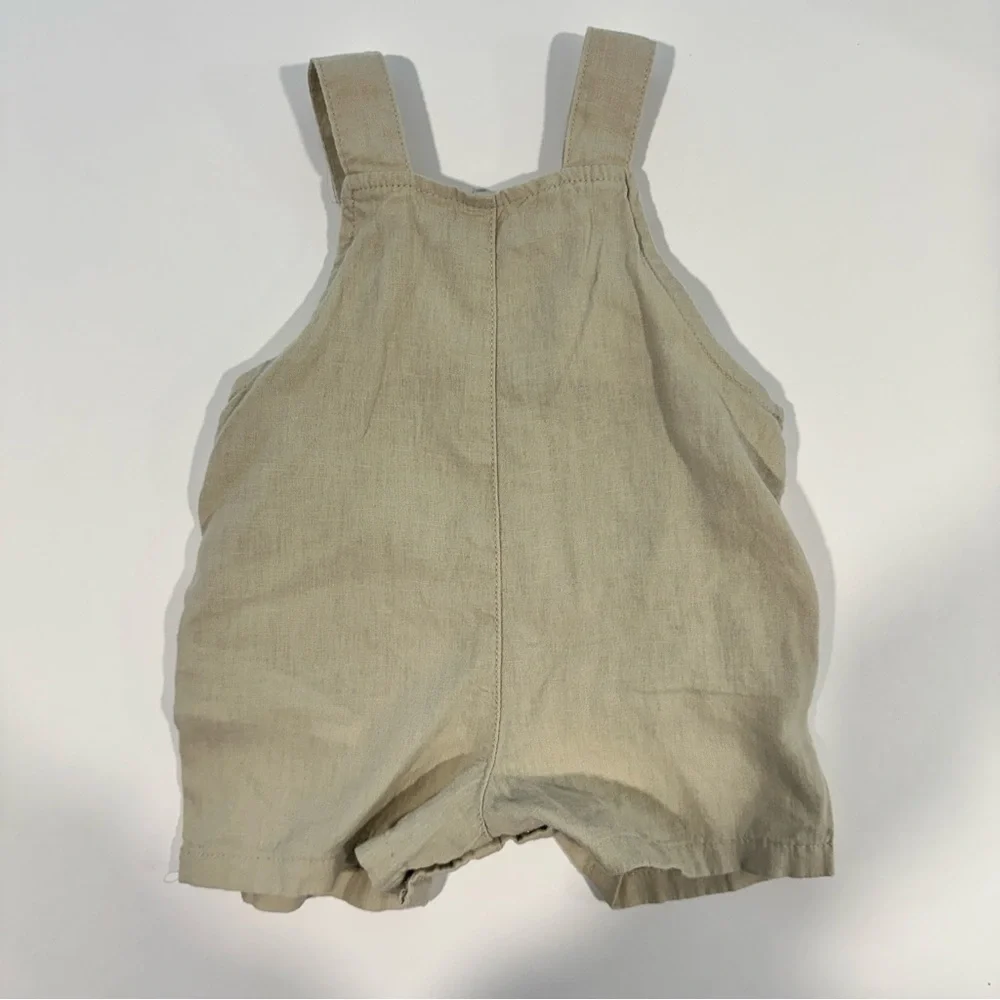 LITTLE PLANET by Carter’s Linen Short Overalls - Picture 2 of 8